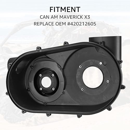 Miniatura 9 de HAKA TOUGH Cubierta interior del variador del embrague X3, cubierta interior de la carcasa de transmisión de la placa de transmisión del embrague de