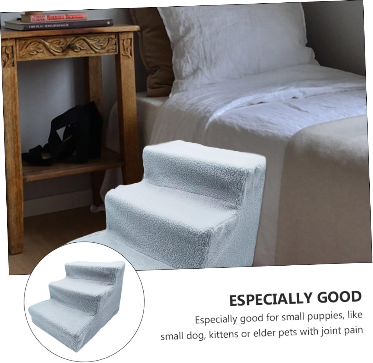 Small Dog Bed Stairs Cat Sofa Ladder Lightweight Pet Steps Sturdy Design