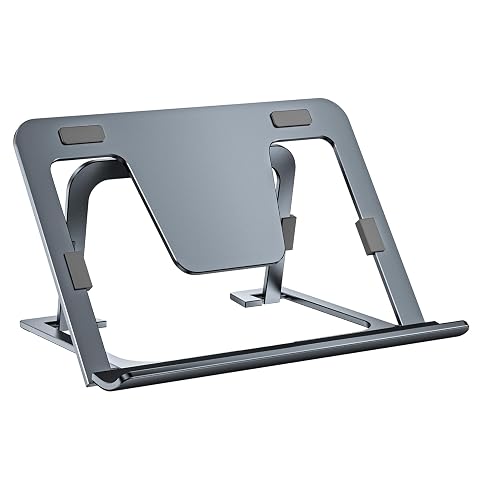 Tablet Stand Adjustable Foldable Slim Portable Aluminum Tablet Holder for Desk Compatible with iPad Pro Air Mini Samsung