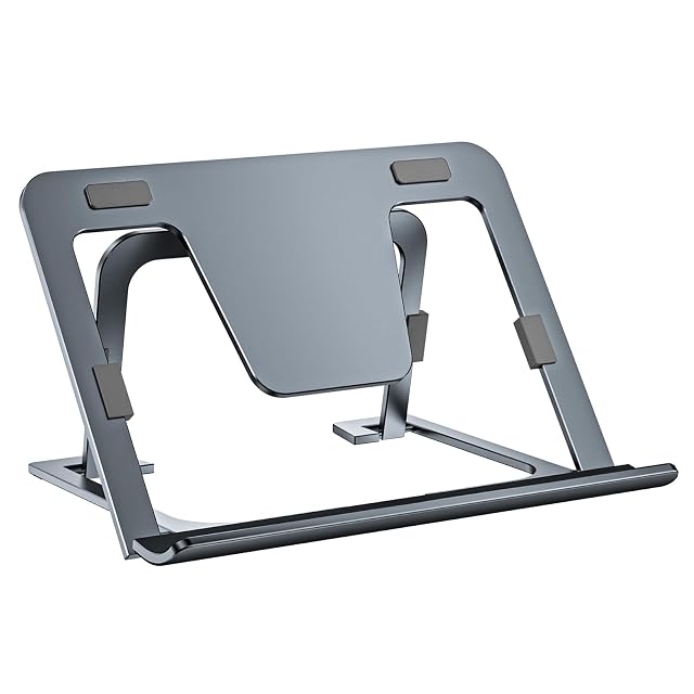Tablet Stand Adjustable Foldable Slim Portable Aluminum Tablet Holder for Desk Compatible with iPad Pro Air Mini Samsung