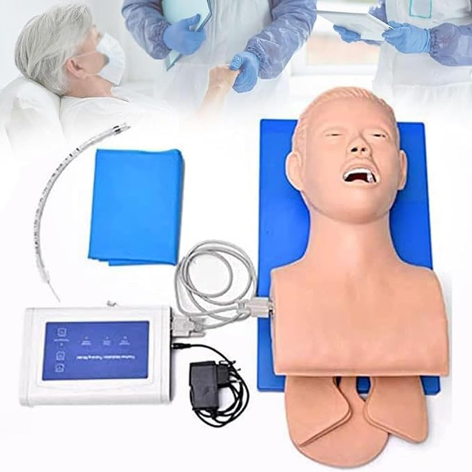 Manichino Adulto Di Addestramento Di Intubazione Manichino Delle Vie Aeree Modello Manichino Di Intubazione Adulto Del PVC, Educazione Del Laboratorio Scientifico A
