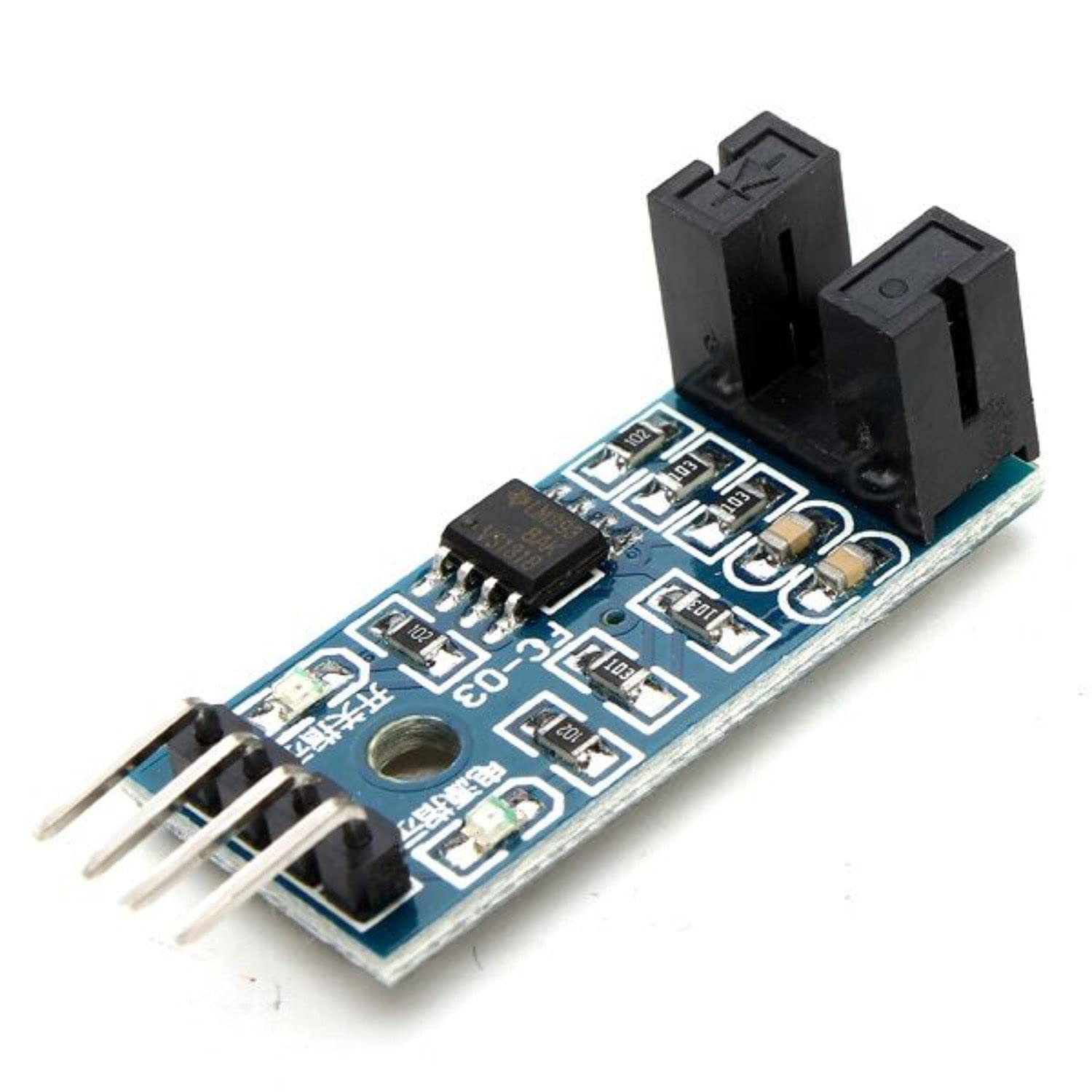 ROBOMALLS™ Speed Measuring Sensor Counter Motor Test Groove Coupler Module for Arduino (Pack of 1)-picture-10