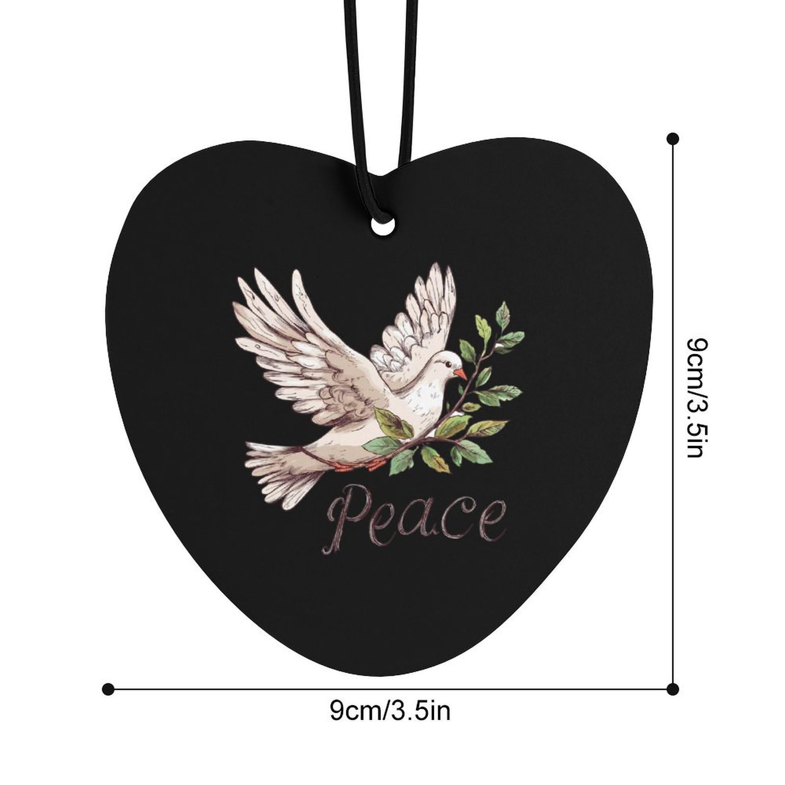 Peace Dove of Peace Car Air Freshener Hanging Aromatherapy Tablets for Car Accessories Love form