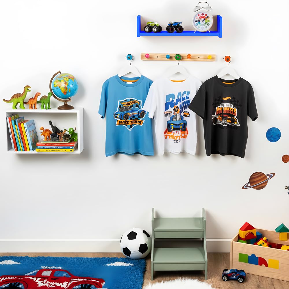 Hot Wheels Confezione da 3 magliette a maniche corte per ragazzi, confezione da 3, abbigliamento ufficiale