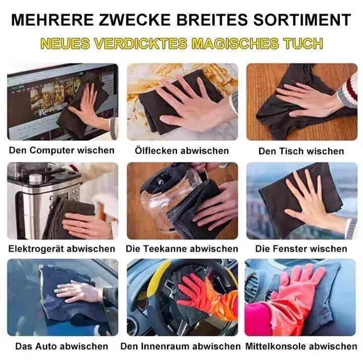Generisch Superzebra Fensterreiniger Tücher, fenstertuch(10pcs,30 x 30 cm)