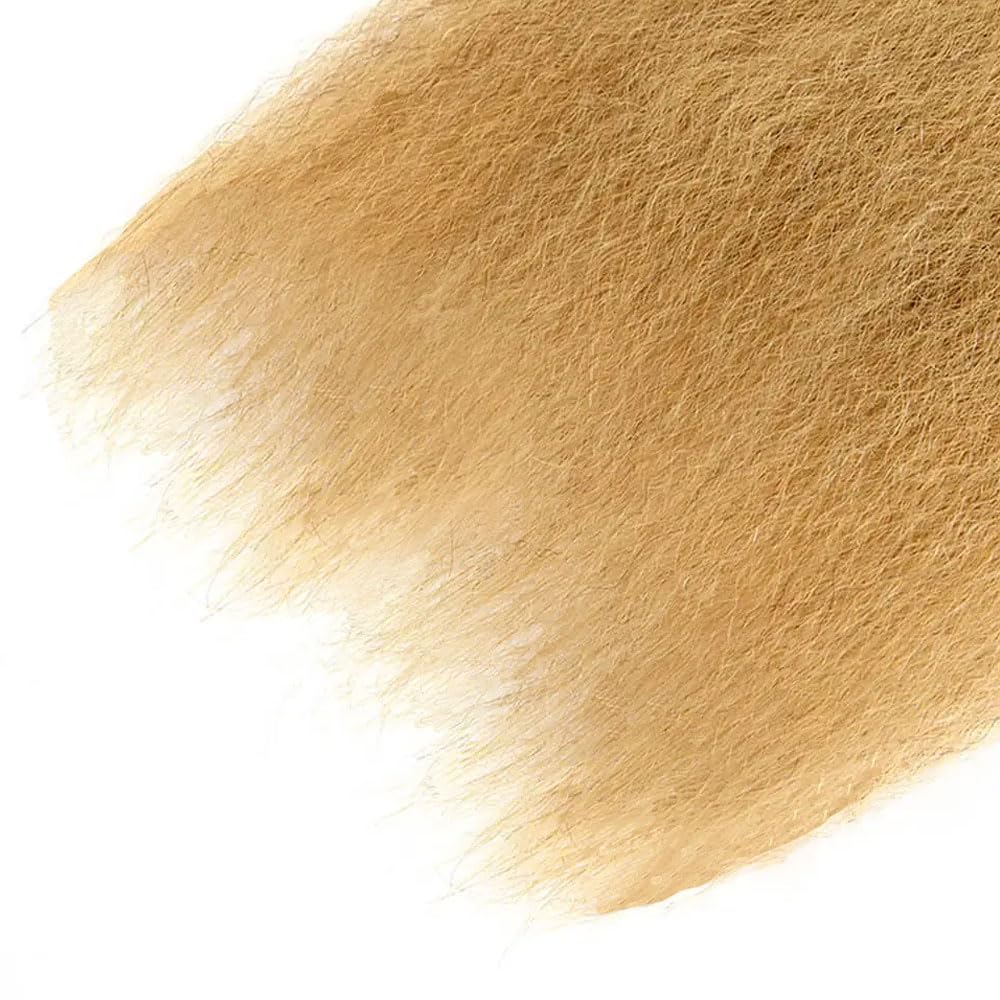 Honey Blonde Bundle Color #27 Kinky Straight Human Hair Bundles Color 27 Bundles Human Hair 18 18 18 Inch Blonde Yaki Straight Bundle
