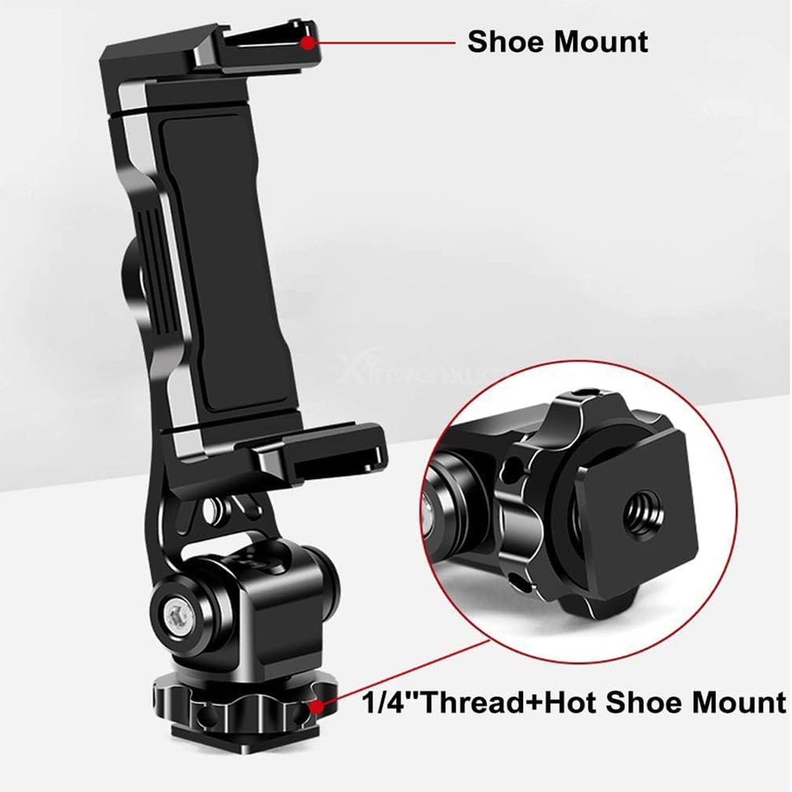 Neewer Abrazadera Universal Para Lente De Cámara De Teléfono Para Lentes De Teléfono De 0.669 In A 1.457 In Y 2.283 In, Anillo Adaptador De Filtro, Soporte De Trípode Compatible Con