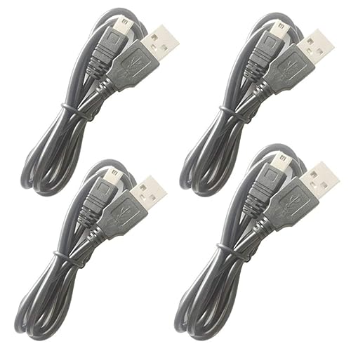 Miniatura 3 de Paquete de 2 cables USB 2.0 A a Mini-B de 5 pines USB de sincronización de datos y cargador compatible con Texas Instruments TI-84 Plus CE, C Silver