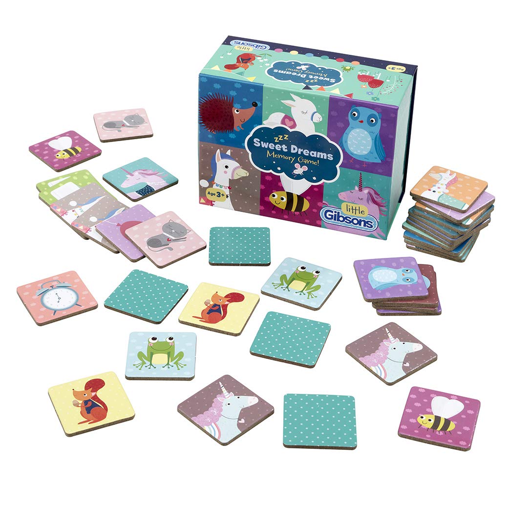 Gibsons Sweet Dreams Memory Game for Kids | Little Children’s Range | Fun & Colourful Animal Characters | For Boys and Girls | Ages 3+, 1+ Players