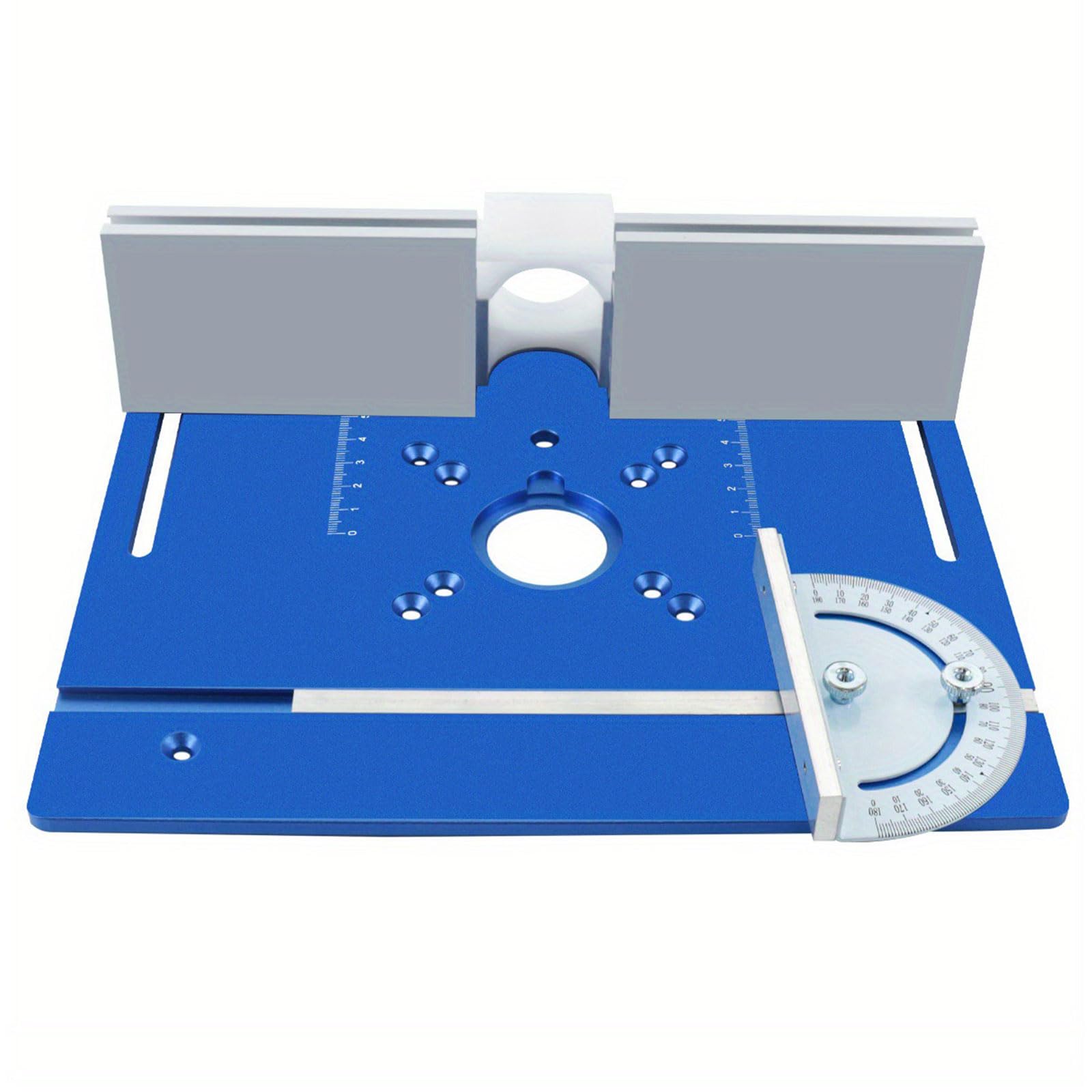 Tavolo per router in alluminio Piastra per inserto Tavolo in metallo per banchi per la lavorazione del legno Piastra per utensili in legno Fresatura per rifilatura Strumento per la lavorazione del
