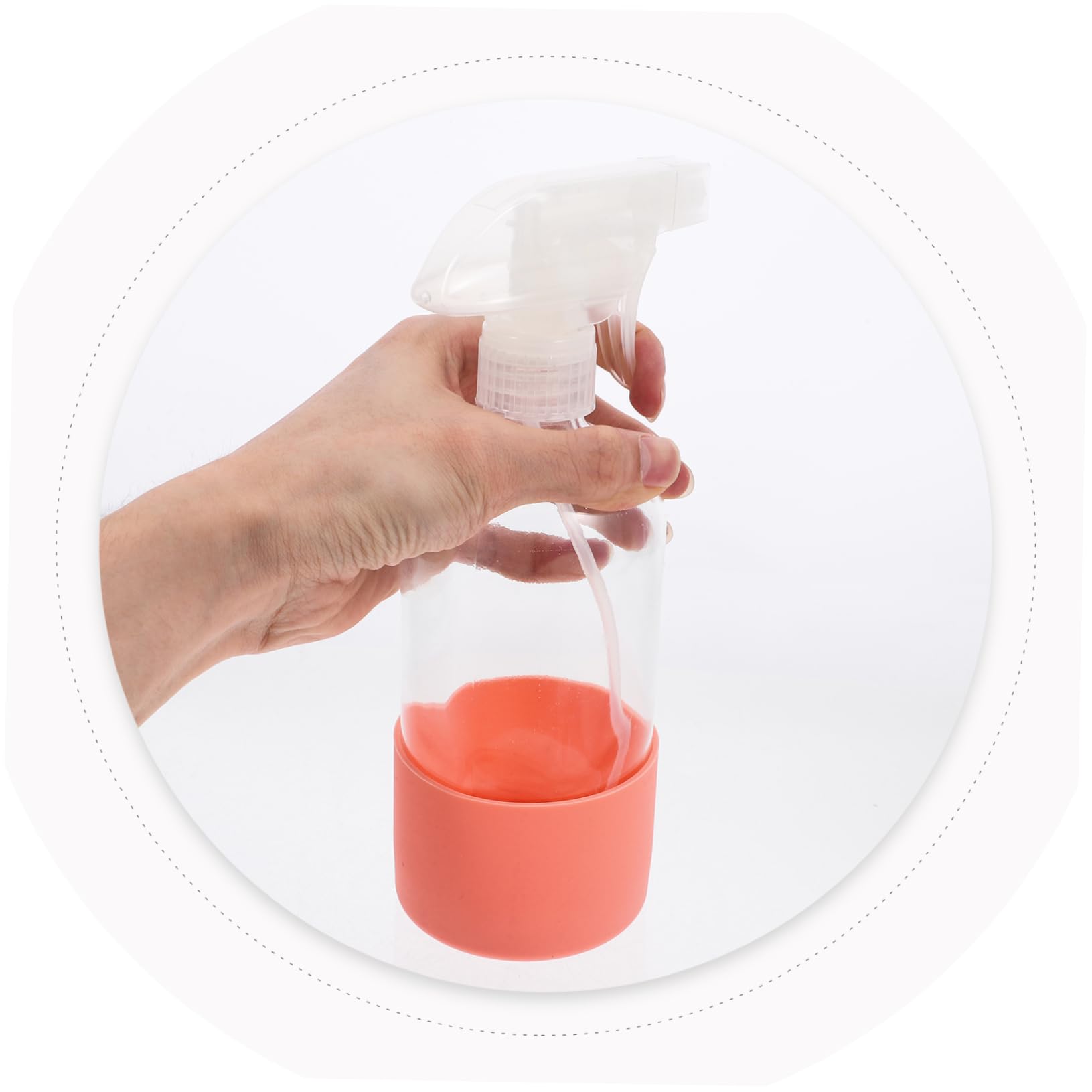 Glassprühflasche 473 Ml Mit Silikonschutz – Nachfüllbar, 3-Stufen-Düse, Für Reiniger & Pflege