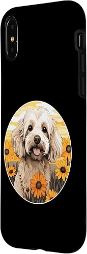 Miniatura 5 de iPhone 13 lindo Cockapoo en primavera jardín de flores colorido cachorro perro caso