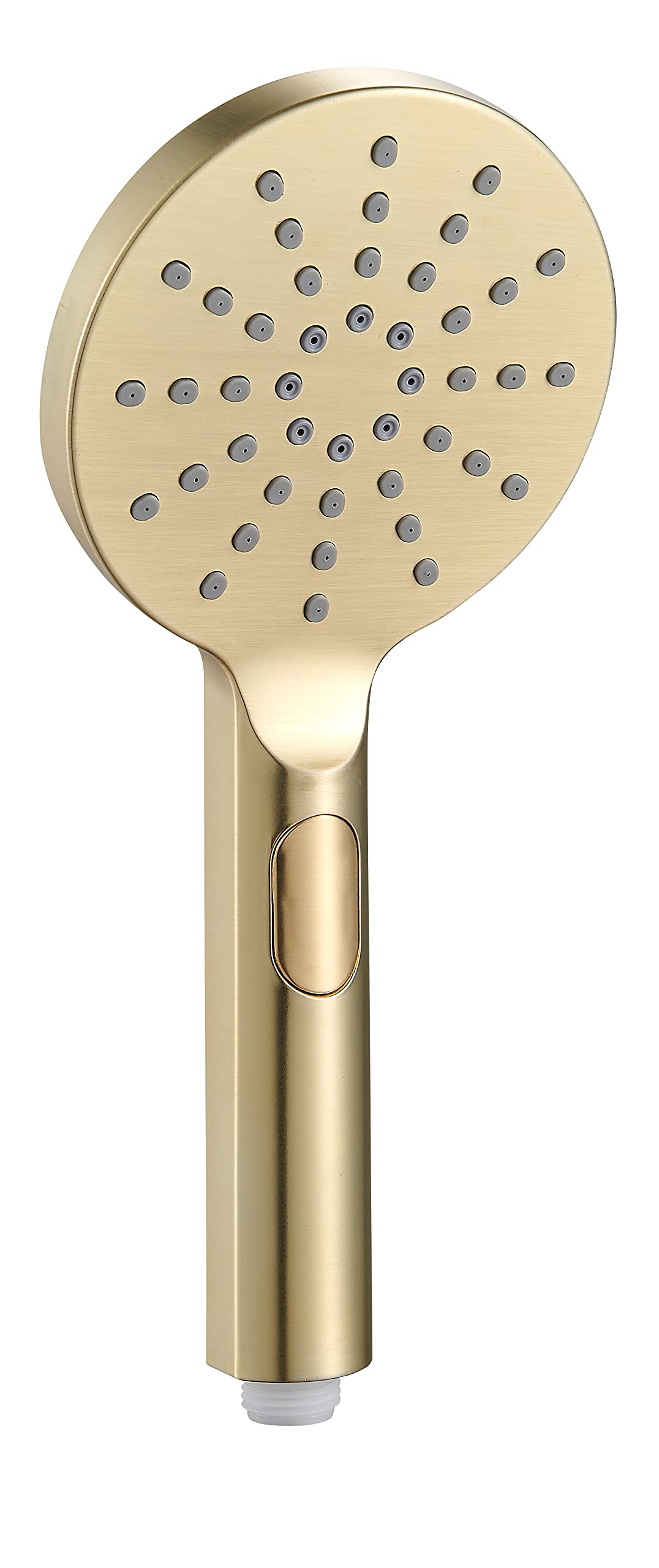 Kingbath Brushed Brass Gold Kingbath™ Hand Shower Round Bath Shower Handset Bathroom Shower Head Handset Handheld 3 Spray Strahlarten Mode Function