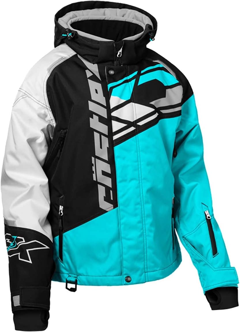 Castle X Women's Code G4 Snowmobile Jacket (Turquoise/Black/White - X-Large)
