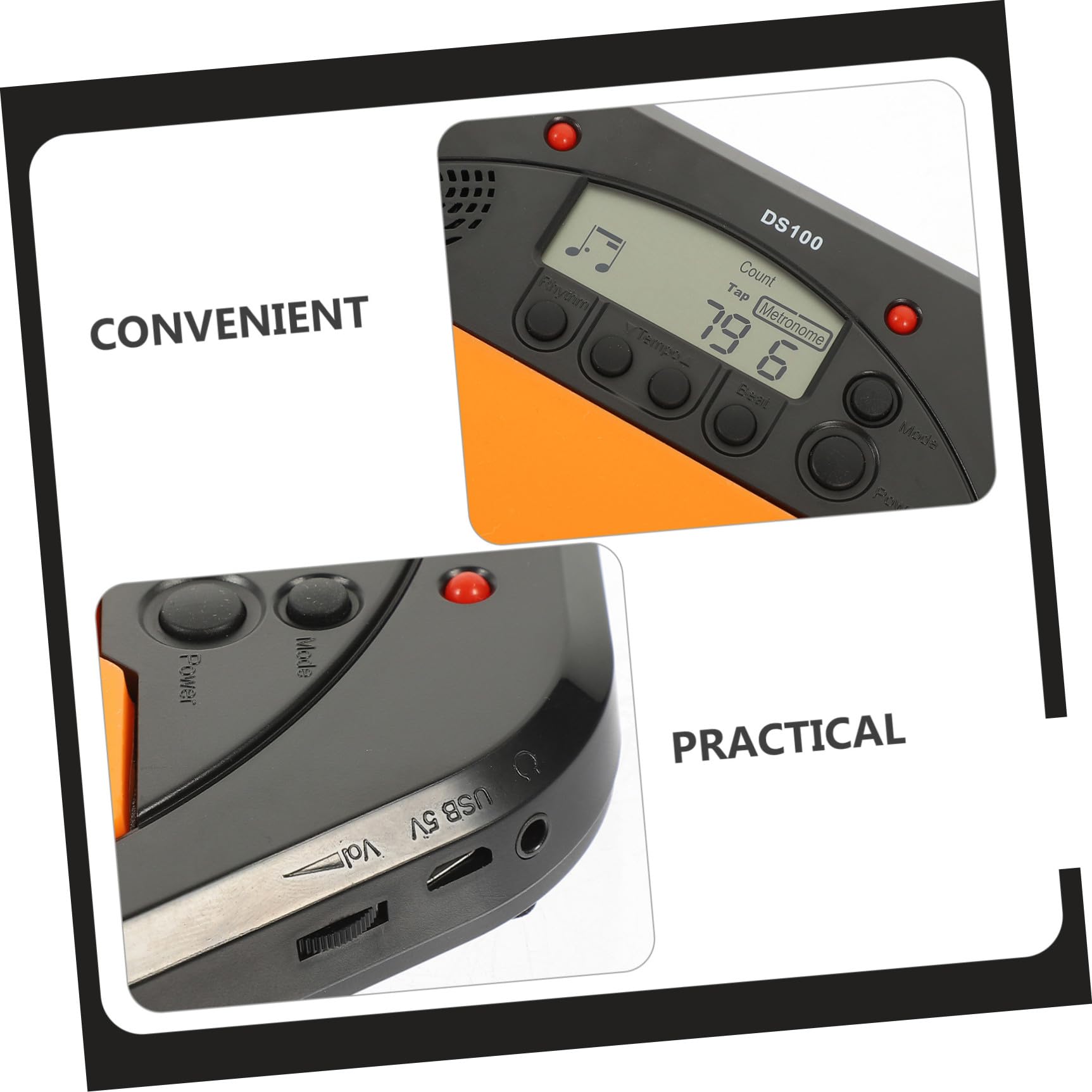 TOYANDONA Pad Percussioni Elettronico Multifunzionale Display Lcd, Materiale Asb e Silicone, Gamma Completa, per Allenamento Batteria