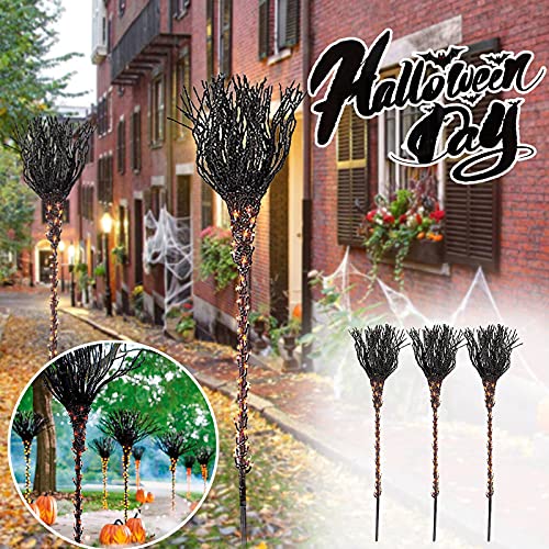 Hyuiyyeaa Christmas Balls Set Pre-Lit Decorations Led Holiday Flag Broomsticks Lights Halloween Home Decor Ornament Personalized (As Shown, One Size) #TOP2