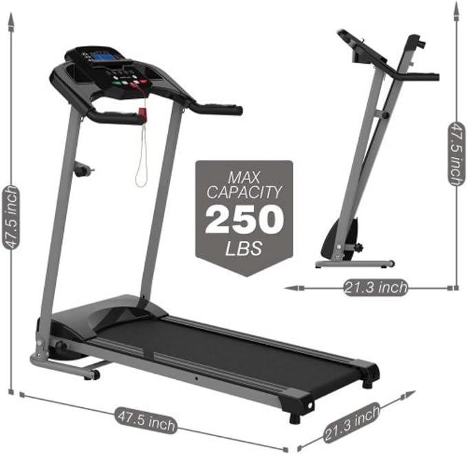 Caminadora Eléctrica Plegable Multifuncional 255 lbs miniatura 4