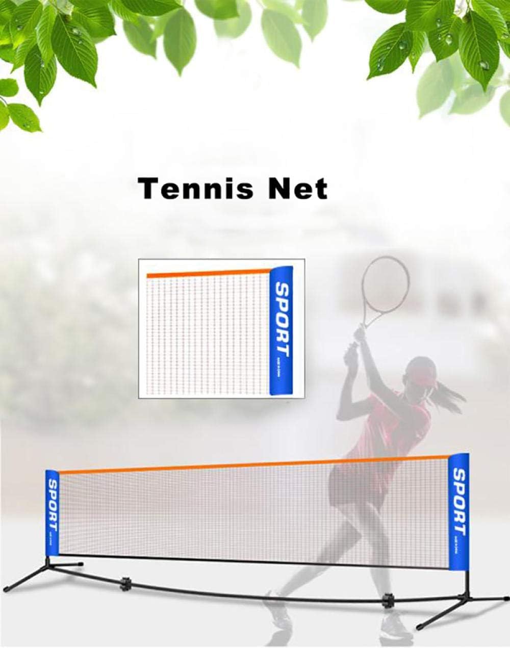 Rete da tennis portatile 3-6 m, multi-sport per badminton, pallavolo, senza telaio, da giardino
