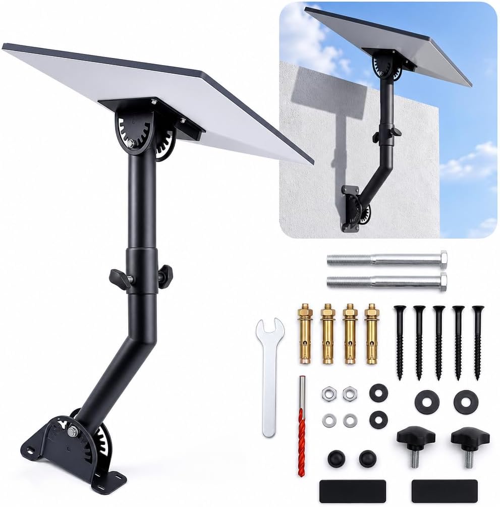 Wall Roof Mount for Starlink Standard 4/4X Gen3 Adjustable Pipe Adapter Kit
