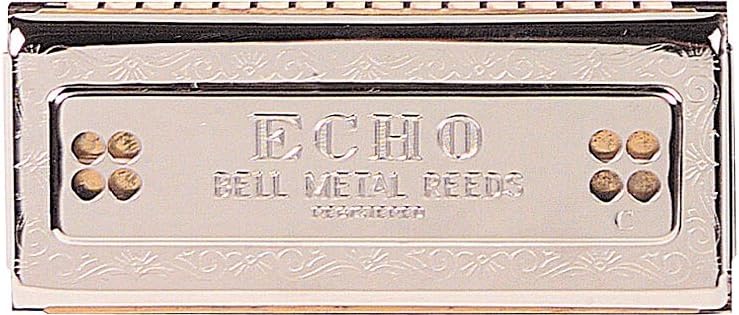 Harmonica C/G Echo 54 Tremolo Harmonica, Stainless steel