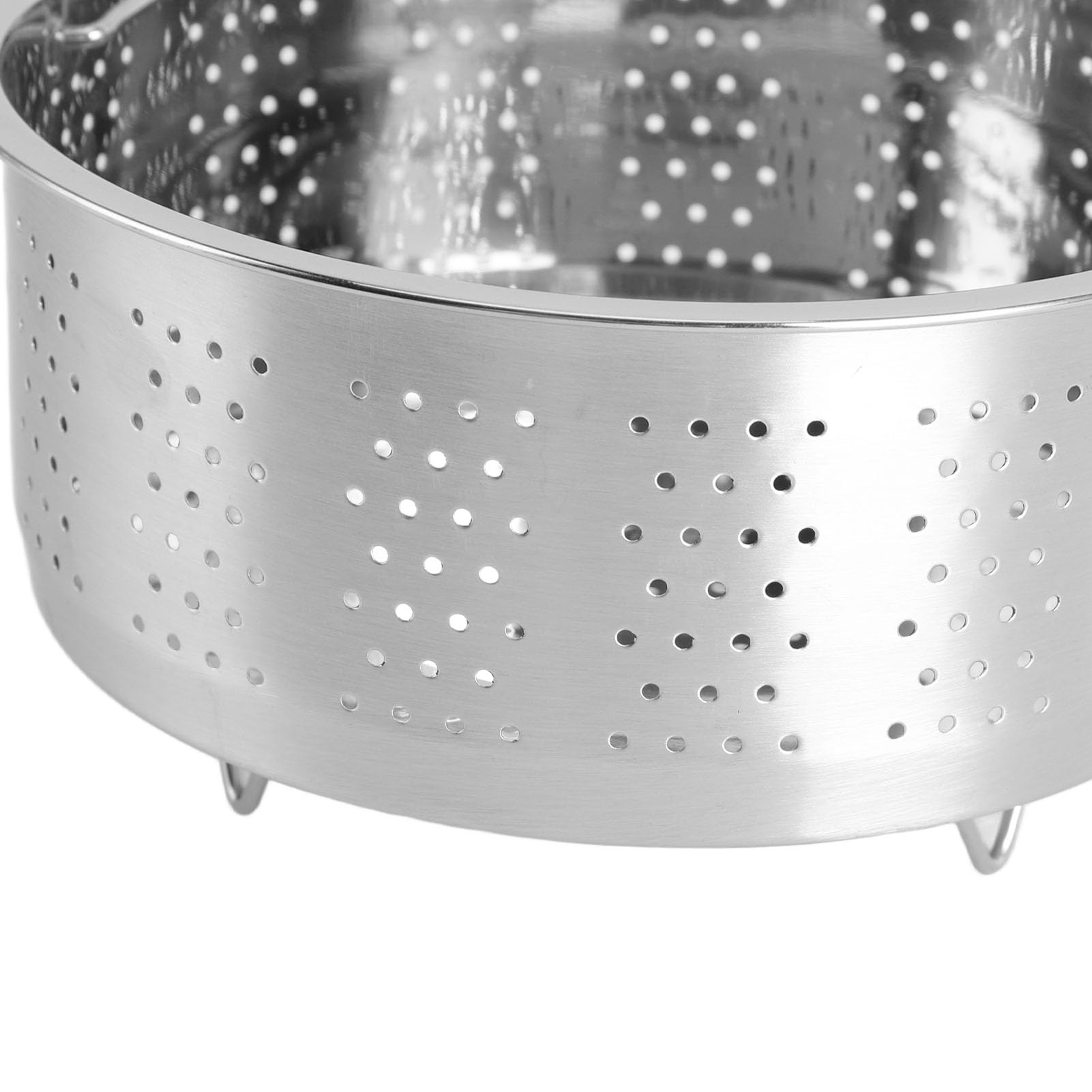 Wakects Cestello in Acciaio Inox per Vapore con Manico, Rimozione (16,5 cm)