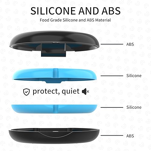 Miniatura 4 de Paquete de 2 fundas de retención compatibles con Invisalign, funda alineadora de ortodoncia con herramienta de extracción y cepillo, color negro