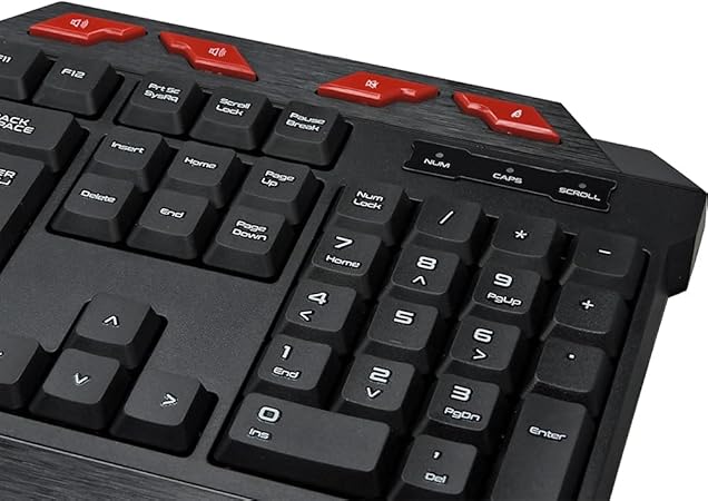 Teclado Gamer USB à Prova de Respingos Preto MAXMIDIA - Vista 5
