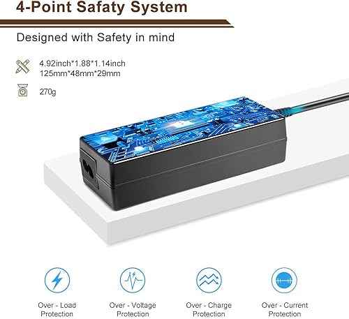 Miniatura 5 de TAIFU Adaptador de CC de 12 V CA para LG Flatron 22 "23" LCD Monitor LG Flatron 563LE L1770HN L1780Q L1780U L1780UN 17 "LCD, E2250T E2360VT