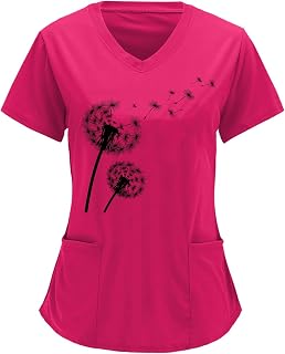 T-Shirts for Women Oversize Tunic Women's Summer Beach Short Sleeve Shirt Women's Black T-Shirt Summer Shirt Casual Crew Neck Clothes Slip-On Tunic Round Neck Short Sleeve Shirt Women Tops
