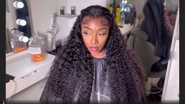 Amazon.com : Jerry Curly 13x6 Transparent HD Lace Front Wig Human