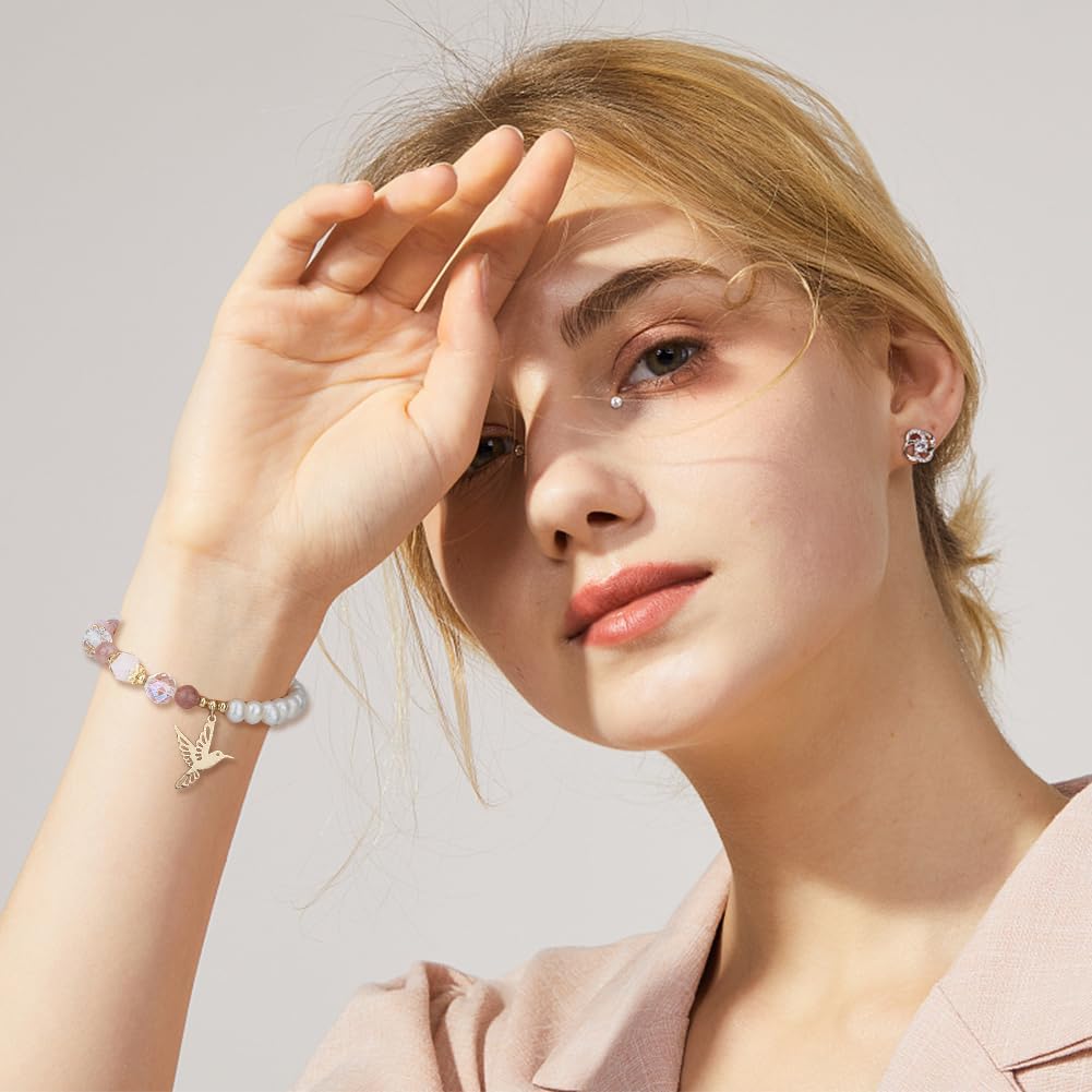 DICOSMETIC 80Pcs 2 Colors Hummingbird Charm Bulk Brass Bird Charms Hollow Flying Animal Charm Filigree Birds Pendants for Jewelry Making Necklace Earring Accessories, Hole: 1.2mm - Image 6