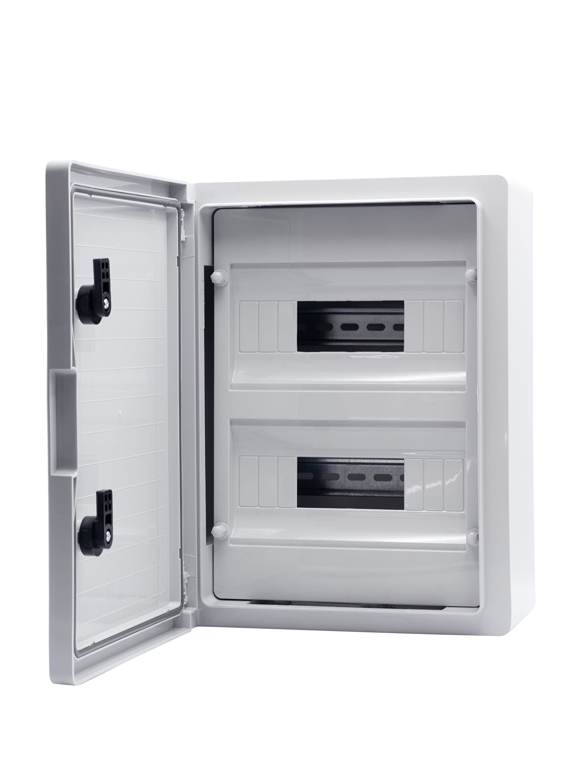 Panneau en plastique porte grise 250x350x150 IP65 2 rangées 18 modules