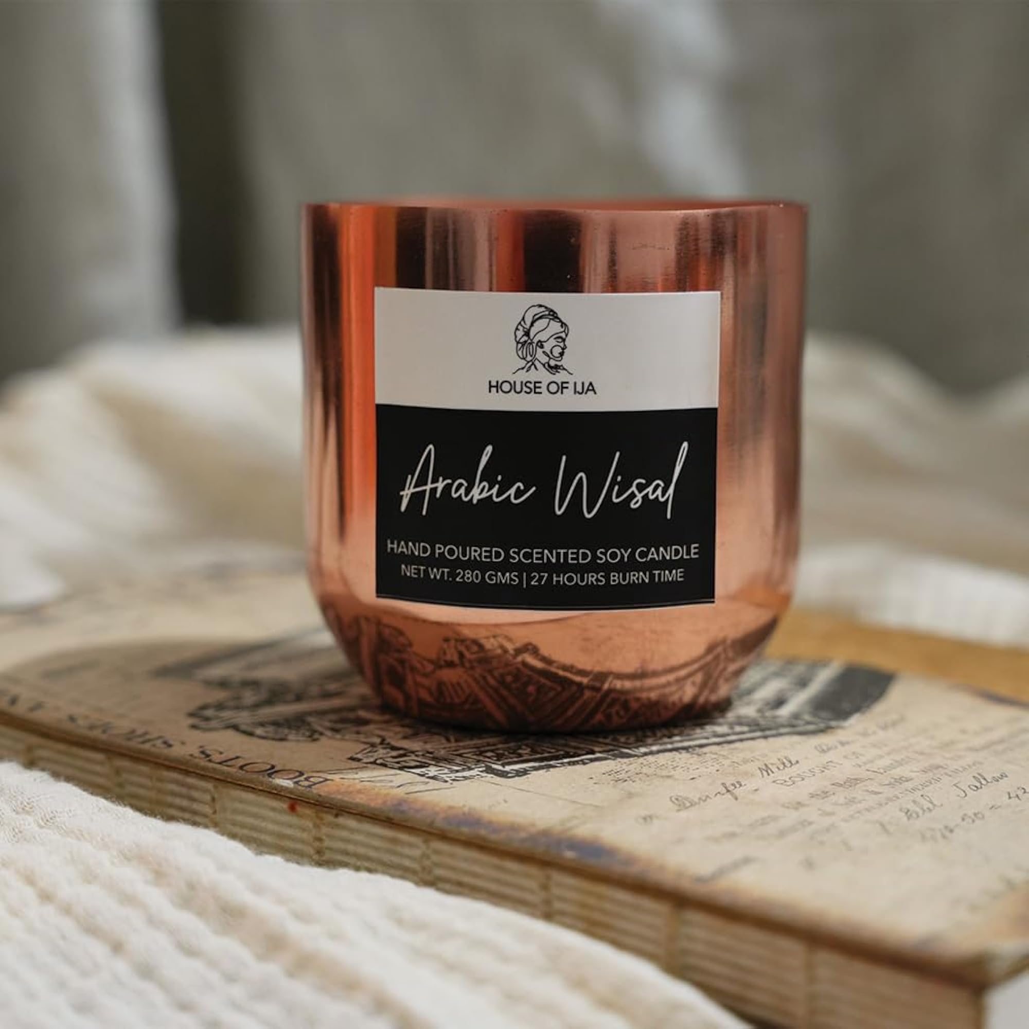 Eco Friendly Arabic WISAL Scented Candle, Gift for Birthday