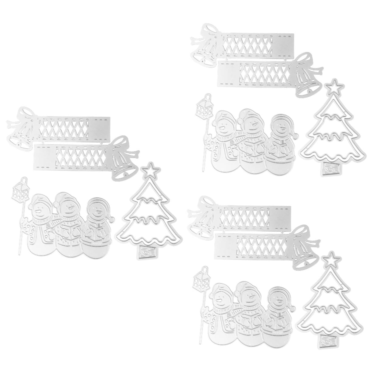 Operitacx 9 Piezas Navidad morir manualidades navideñas plantillas navideñas troqueles de metal cortados troqueles para hacer tarjetas troqueles de corte de metales en relieve