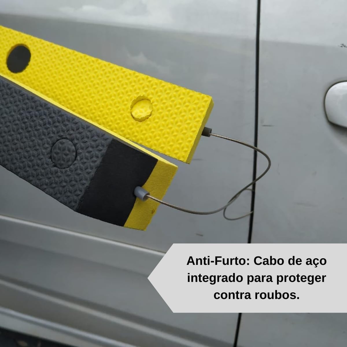 Protetor Magnético para Porta de Carro - 4 Peças - 2 Ímãs - Amarelo