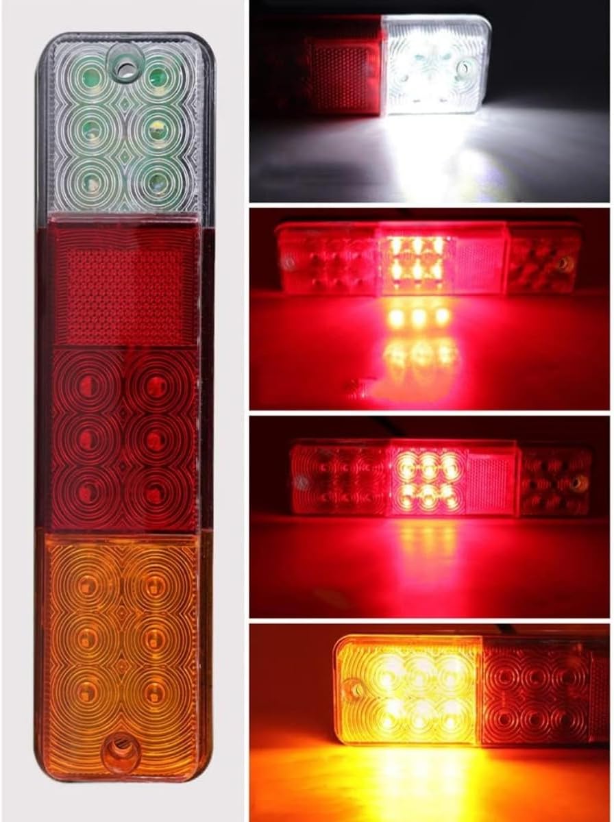 2Pcs Tail Lights for Forklift Reverse Brake 12V - 80V LED Forklift Rear Light Trailer Tractor Turn Signal Brake Reverse Lamp