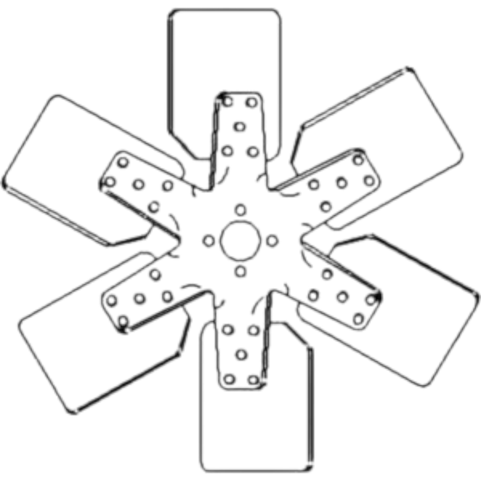 293691A1 Fan fits Case 1835 1845 1845B 1845S - Replaces A172885 - D68865