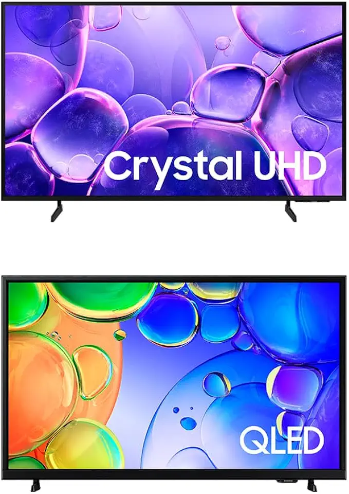 Smart TV 55" Crystal UHD 4K U8100F + Smart TV 43" QLED Full HD