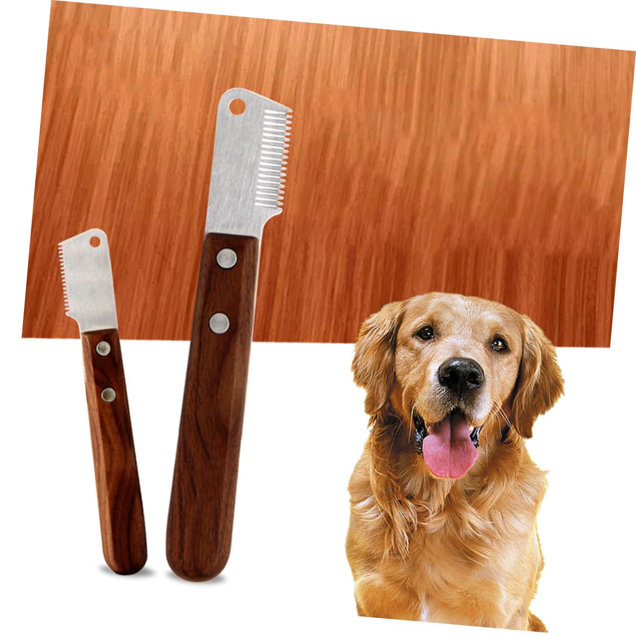 INOOMP 3 Pz Spazzola per Animali Domestici Spazzola per Cani Rastrello Sottopelo per Animali Domestici Rosso