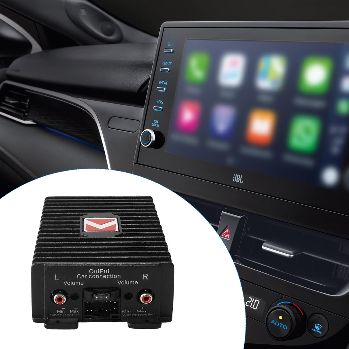 Aluminiowy 4-kanałowy wzmacniacz mocy DSP Car Audio klasa A/B do ulepszenia systemu dźwiękowego pojazdu