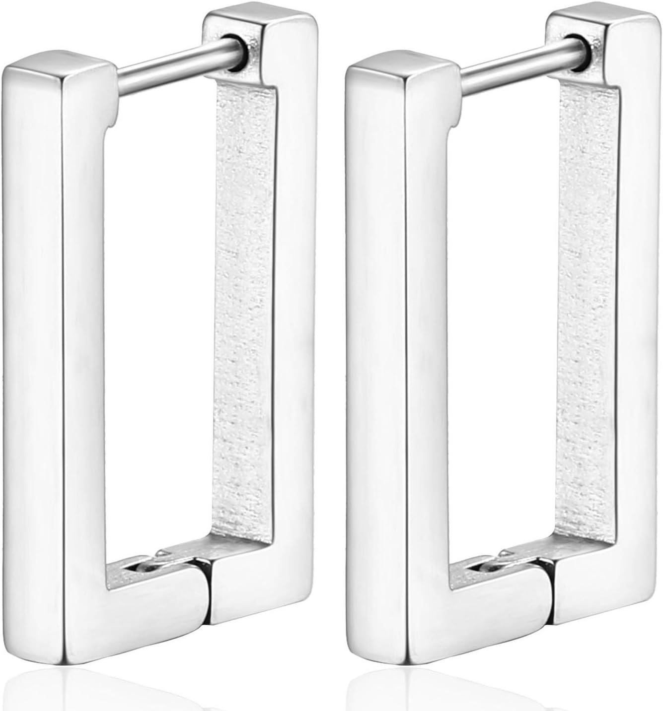 Square Hoop Earrings for Women Geometric Hoop Earrings Gold Silver Rectangle Hoop Earrings Dainty Jewelry for Women