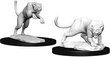 D&D Nolzurs Marvelous Unpainted Miniatures Wave 6 Panther & Leopard
