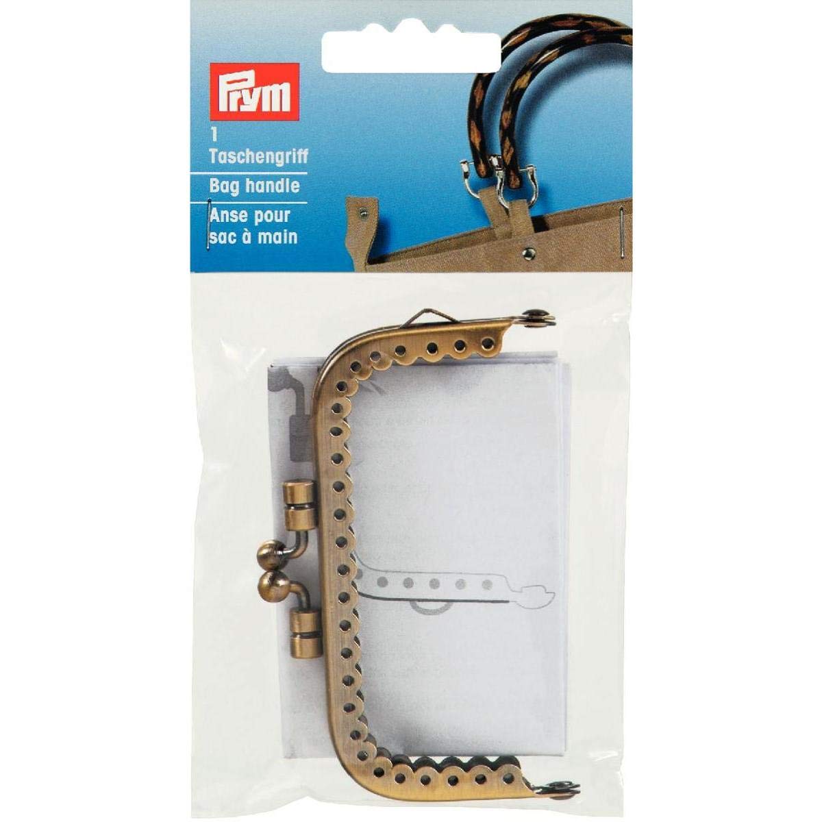 Prym Bag Fastening Fiona Bandana, Brass, 8,5x4,5 cm - Image 2
