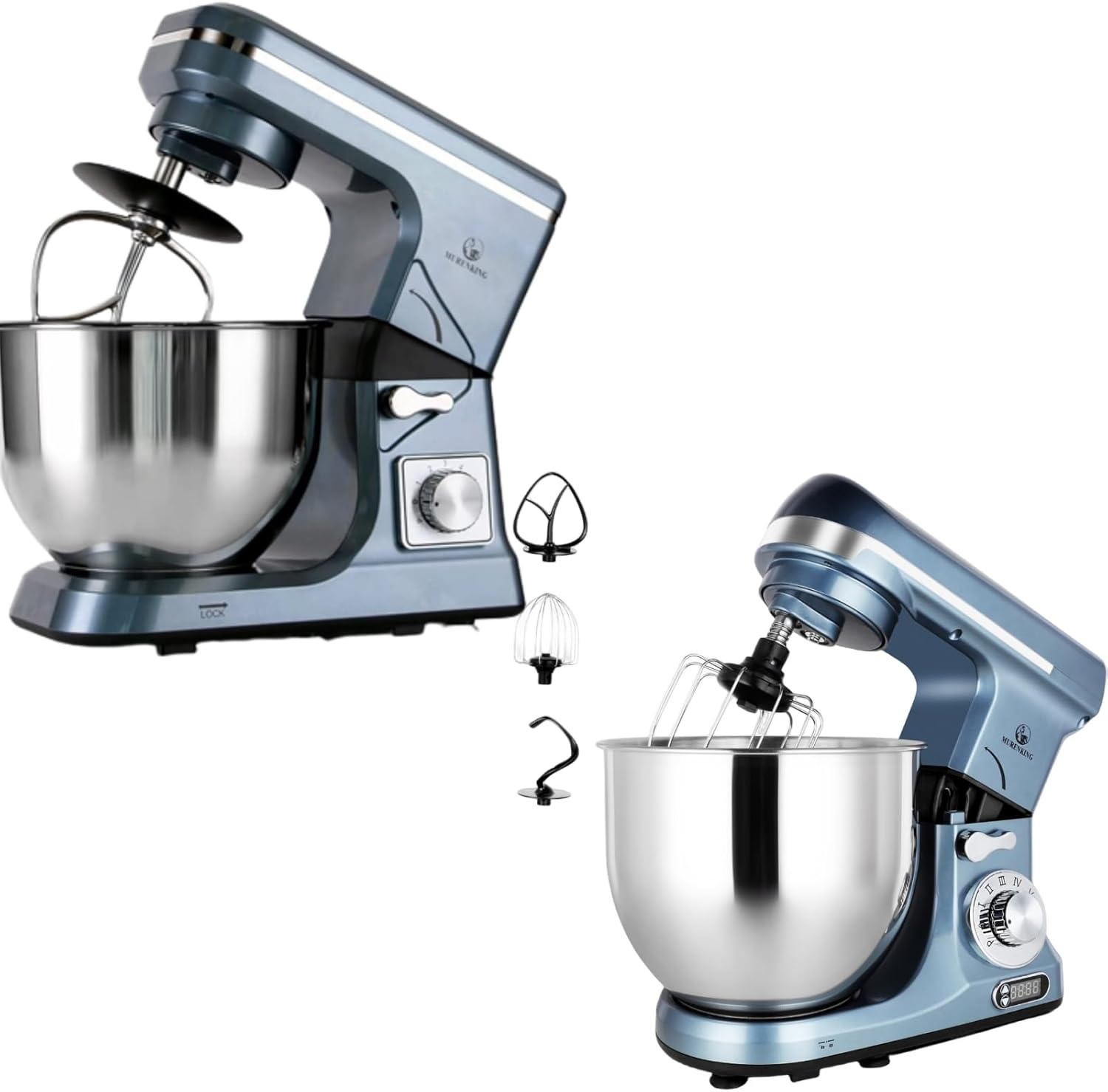Professional Stand Mixer 500W 6-Speed Tilt-Head Food Electric Mixer Kitchen Machine,Plastic