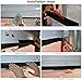 DGSL Universal Garage Door Seals Bottom Rubber, Garage Door Rubber Seal Strip Replacement, Weatherproofing Garage Door Weather Stripping with Nails (20 Feet)