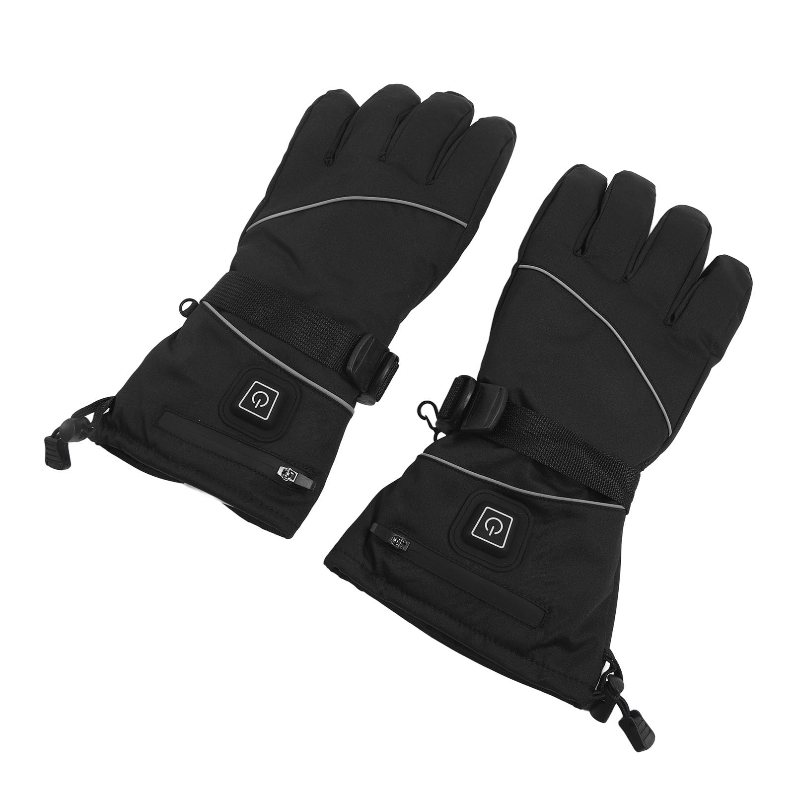 Guanti riscaldati USB per uomo e donna, 3 livelli regolabili, per esterni, interni, elettrici, riscaldati, per arrampicata, escursionismo, ciclismo, colore nero