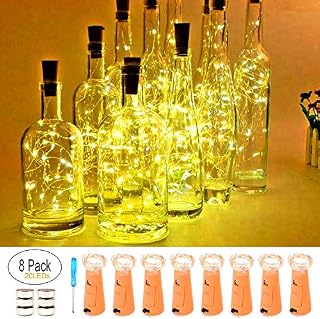 VOOKRY Wine Bottle Lights with Cork, 20 LED Battery Operated Fairy String Lights