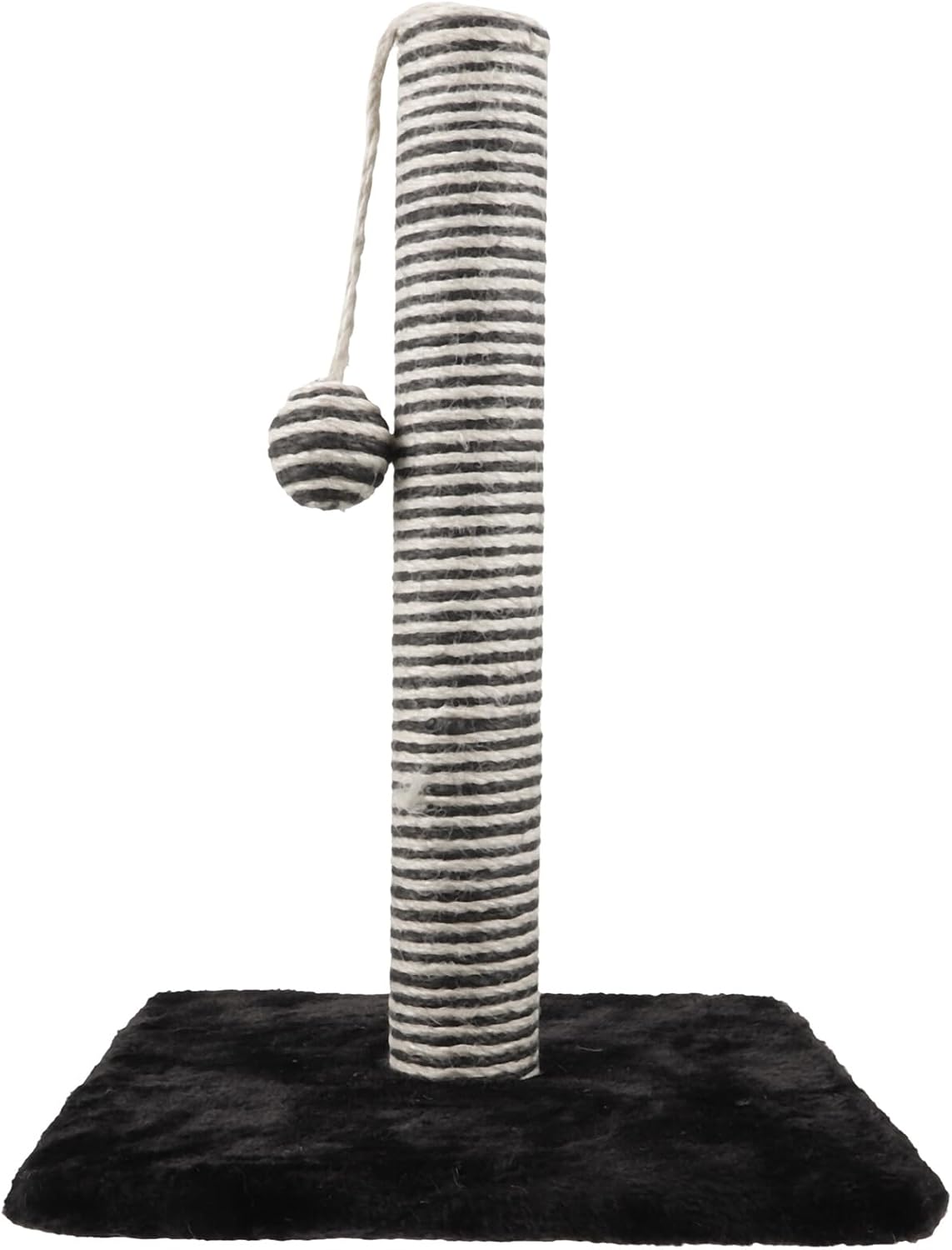 Cat Scratching Post for Indoor Cats and Kittens, Vertical Sisal Scratching Pole with Hanging Ball, Reusable Pet Claw Scratcher for Daily Use