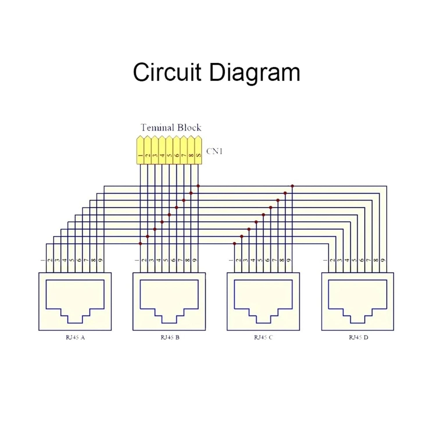 RJ45 8P8C Female to Female Socket Adapter PCB Board RJ-45 Vertical Connector Converter(Vertical)