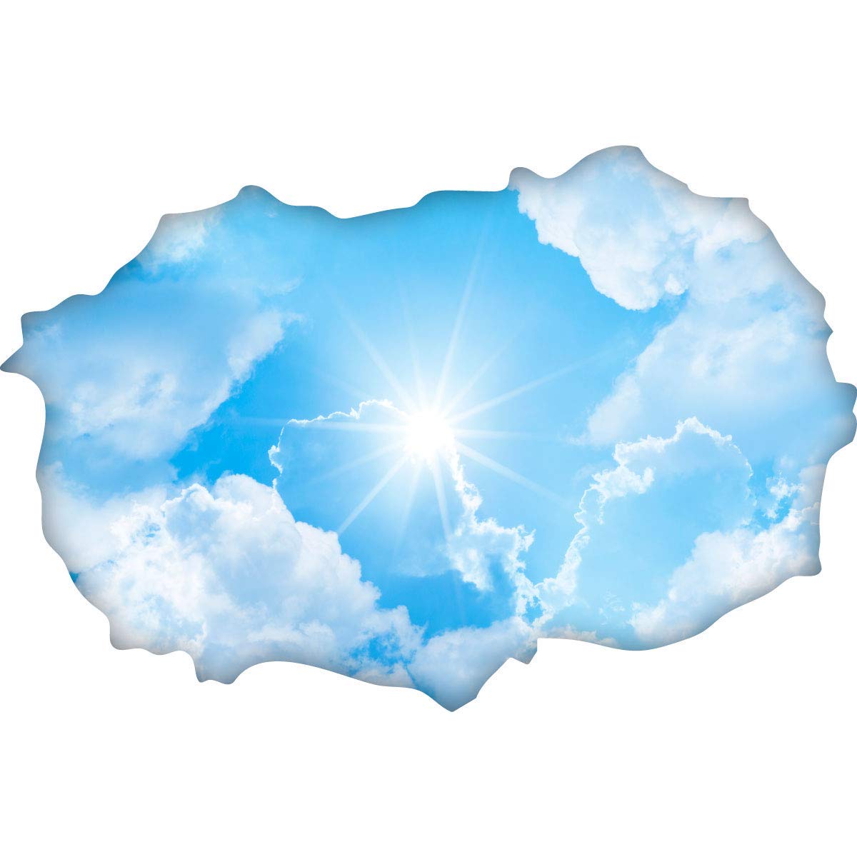 Adesivo murale 3D Blue Nebula Universe autoadesivo rimovibile carta da